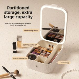 Makeup mirror storage box
